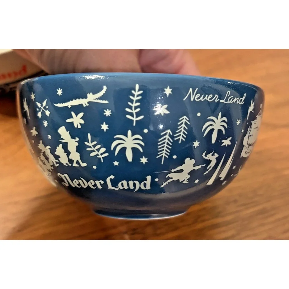 Disney Peter Pan Never Land 3 Piece Small Bowl Set Think Happy Thoughts 4